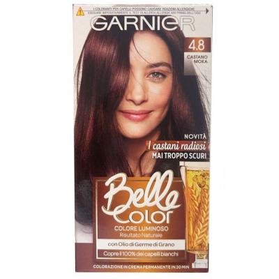 GARNIER  - Coloration Permanente Belle Color - 4.8 Chatain Mocha 