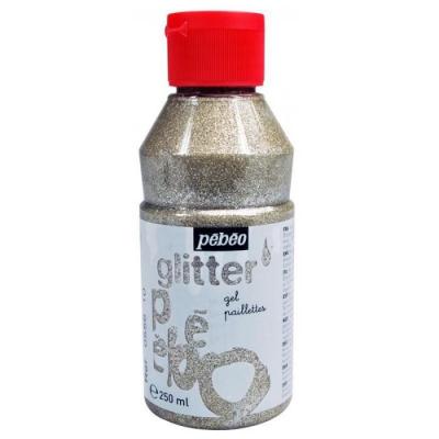 Gel &agrave; paillettes finition brillante - argent - 250 ml 055610