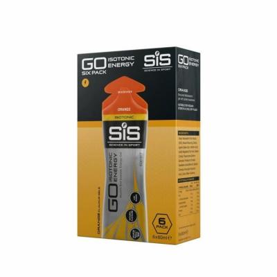 SIS Gel &eacute;nerg&eacute;tique Science in Sport Go Isotonic - Orange - 60 ml (x6)