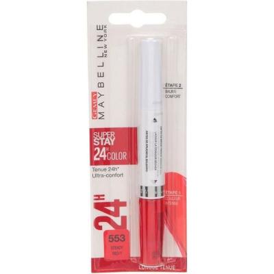 MAYBELLINE Rouge &Agrave; L&egrave;vres Superstay 24h - Gemey  - 553 Steady Red-Y