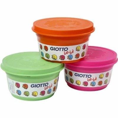 GIOTTO S P&acirc;te &agrave; modeler GIOTTO B&eacute;b&eacute; &eacute;tui 3 pots pastels de 100 gr