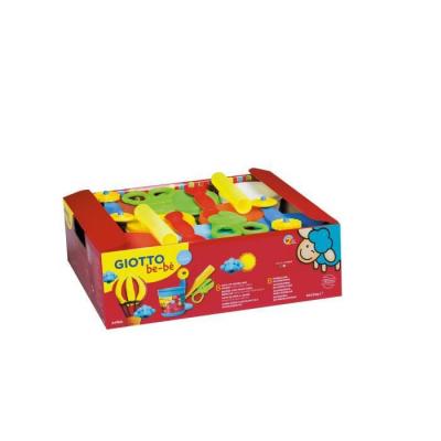 OMYACOLOR GIOTTO be-b&egrave; - Schoolpack 8 pots de 220g de p&acirc;te &agrave; jouer + accessoires