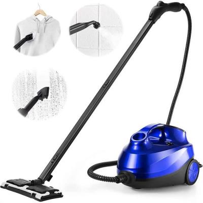 GOPLUS  2000W 15L Nettoyeur Vapeur Electrique 4 Bar Volume de Vapeur R&eacute;glable Temps de Chauffe 5-6Min19 PCS Accessoires Bleu 