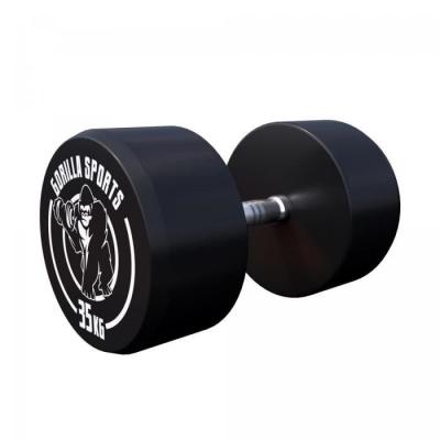 GORILLA SPORTS Halteres ronds caoutchouc de 2 5 a 40 kg poids 35 kg