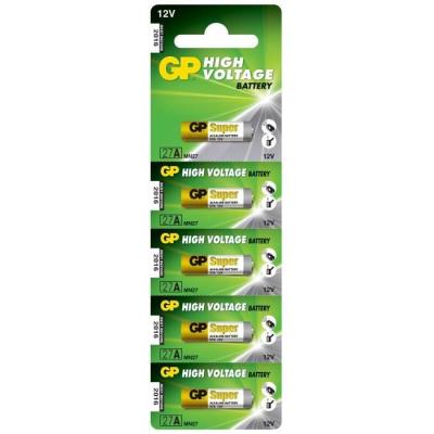 GP BATTERIES  Pile Alcaline Sp&eacute;ciale - GP 27A-C5 - Carte de 5