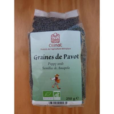 CELNAT Graines de pavots biologiquesPoid Net : 250gr /