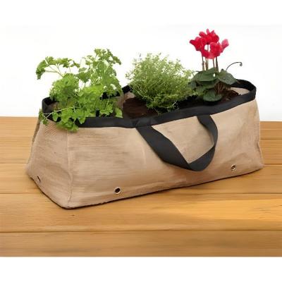 INNOVAXE  Grande jardini&egrave;re terrasse en Toile de Jute