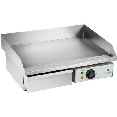 ROYAL CATERING Grill &eacute;lectrique Plancha  48x55x24cm 233Kg 3000W Inox RCEG-55