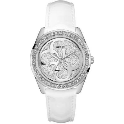 GUESS  Femme Analogique Quartz Montre avec Bracelet en Cuir W0627L4