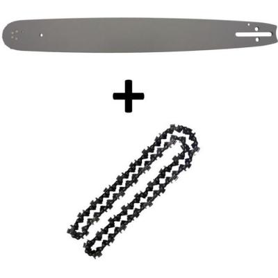 GT GARDEN Guide 18 pouces (45 cm) avec cha&icirc;ne 72 maillons pour tron&ccedil;onneuse