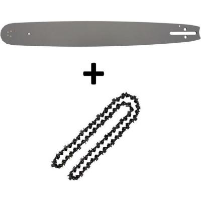 GT GARDEN Guide 20 pouces (50 cm) avec cha&icirc;ne 76 maillons pour tron&ccedil;onneuse