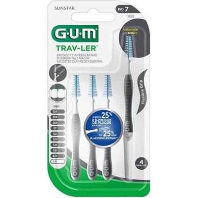 GUM  Traveler brossettes interdentaires n&deg;1619 - 2.6mm x 4