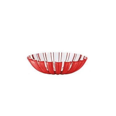 GUZZINI Corbeille/saladier acrylique 25cm rouge & blanc. -  - 29740065