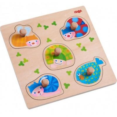 HABA  puzzle forme animaux color&eacute;s 6 pi&egrave;ces