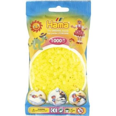 HAMA Jbm Midi Sachet 1000 Perles Jaune N&eacute;on