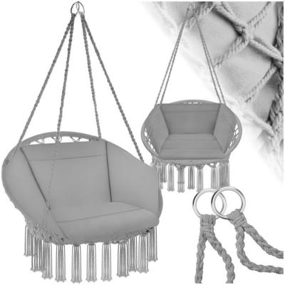 TECTAKE  fauteuil suspendu grazia - gris 403204