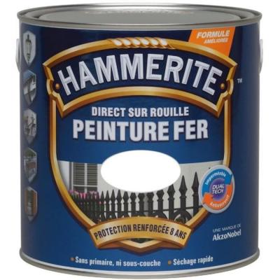 HAMMERITE Peinture  Direct sur Rouille - Vert For&ecirc;t - Brillant - 2,5L