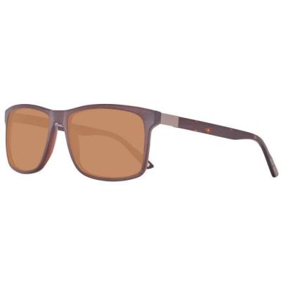 HELLY HANSEN  lunettes de soleil hommes rectangulaires Marron
