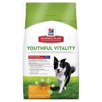 HILL S SCIENCE PLAN Hill's Mature Adult Senior Vitality Medium au poulet pour chien 2 x 2,5 kg 