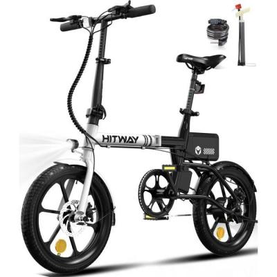 HITWAY V&eacute;lo &eacute;lectrique pliable  16&rdquo;E-Bike 250W avec batterie amovible 36V 6,0Ah 