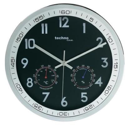 Techno Line WT 7981 &agrave; quartz Horloge murale 300 mm x 5 cm chrome