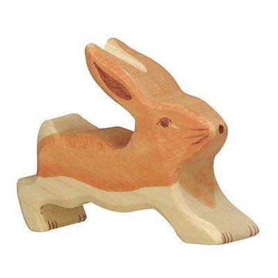 HOLZTIGER  - 80101 - Figurine - Lapin, Petit, Marchant