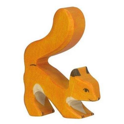 HOLZTIGER Figurine Holtztiger Ecureuil - Orange