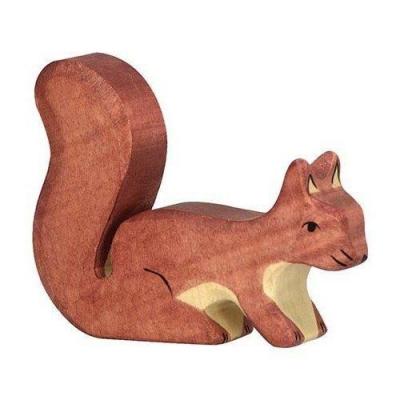 HOLZTIGER  - 80108 - Figurine - Ecureuil, Debout - Marron