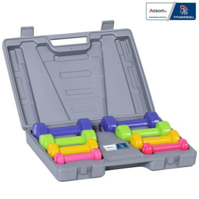 HOMCOM  - Ensemble dhalt&egrave;res courtes - Collaboration Aosom.fr x FFHandball - M&eacute;tal - 41x30x8cm - Multicolore