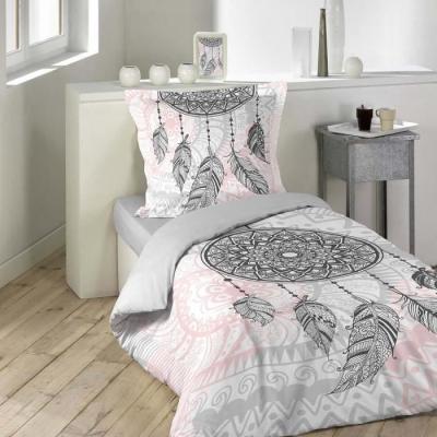DOUCEUR D INTERIEUR Douceur D'int&eacute;rieur - Housse de couette 140x200 Namaste + 1 taie 100% coton
