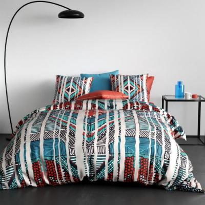 HOUSSE DE REVE Parure housse de couette Bleu 240x220 Atelier Du Coton 857703 - Bleu