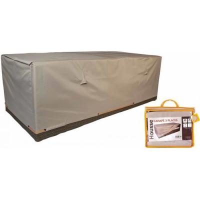 OVIALA Housse de protection pour canap&eacute; 3 places Cov'up Taupe