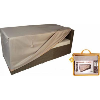 OVIALA Housse canap&eacute; salon de jardin 2 places - Cov'Up - Taupe