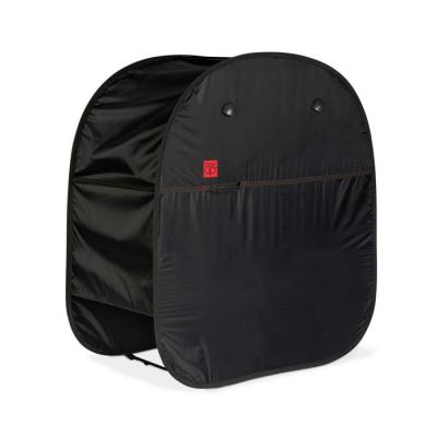OVIALA Housse de protection Pop'Up pour barbecue m en polyester noir - Noir