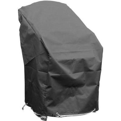 GREEN CLUB Housse de protection pour chaises de jardin empilables Haute qualit&eacute; polyester l 70 x l 65 x h 70 Couleur Anthracite