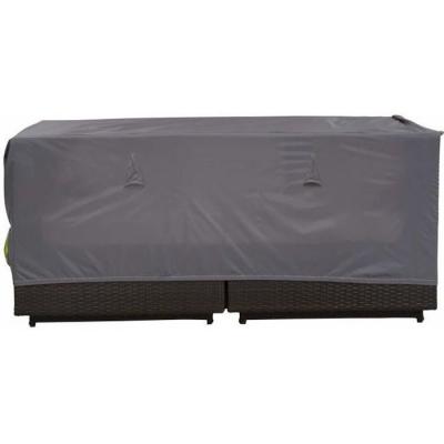 COV UP Housse de salon de jardin canap&eacute; 2 places Cov'up Gris