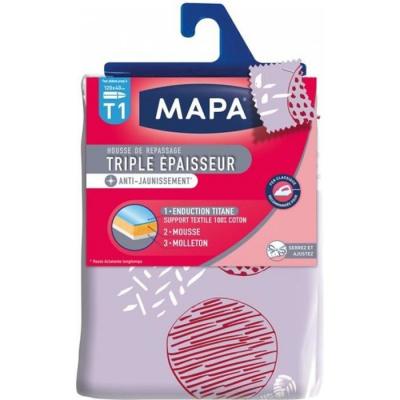 MAPA  Housse Table &agrave; Repasser Triple Epaisseur Titane T1 - 120x40 cm