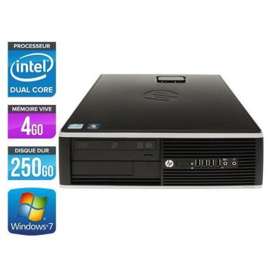 HP Unit&eacute; centrale  Elite 8200 SFF - Noir - Intel Pentium G840 / 2.80 GHz - RAM 4 Go - HDD 250 Go - DVD - Gigabit Ethernet - Windows 7 Professionnel 