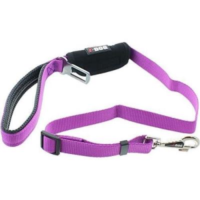  Laisse Confort Boucle S&eacute;curit&eacute; Auto I-DOG 100 cm Coloris Violet