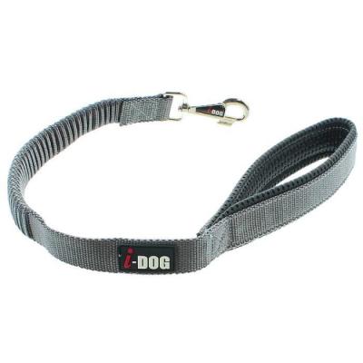  Laisse Confort I-Dog - Noir et gris - 60cm