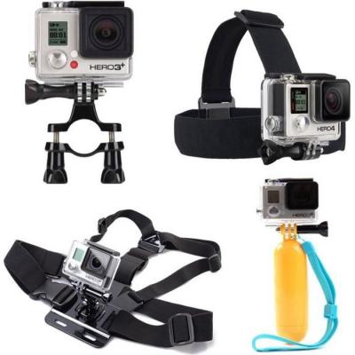 GENERIQUE Pack Support Genius pour Casque, Poitrine, Velo, Moto, Auto, Surf . voile, Plong,e, Piscine, Ski, Equitation... Pour GoPro Hero 5, 4, 3+, 3, 2, 1 - 