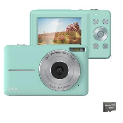 INF Appareil photo num&eacute;rique 44MP/1080P avec zoom 16X, illumination et carte 32 Go Green