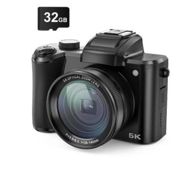 INF Appareil photo num&eacute;rique 5K avec deux cam&eacute;ras avant et arri&egrave;re,carte 32G