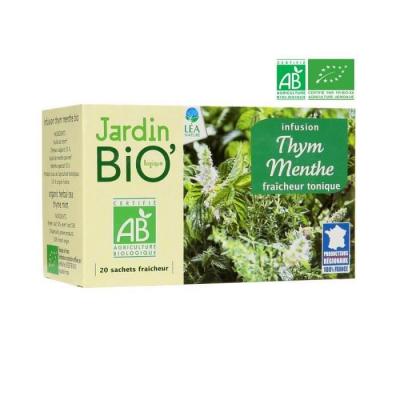 Infusion Thym Menthe Bio Jardin Bio Etic - La Bo&icirc;te De 20 Sachets