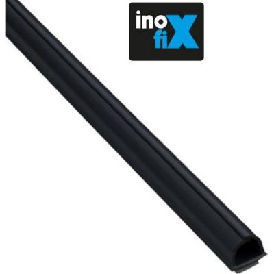 INOFIX  - Lot de 4 gaines adh&eacute;sives Cablefix 8 x 7 mm noir