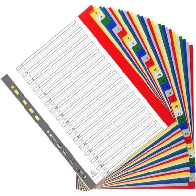 EXACOMPTA   intercalaires &agrave; chiffre, 1-31, a4+, 31 touches noir