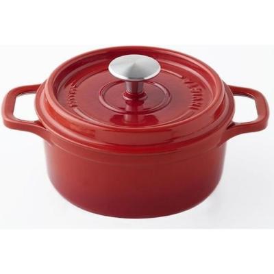 INVICTA  Cocotte Ronde - O 24 Cm - Rubis - Tous Feux Dont Induction