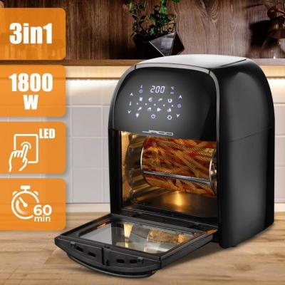 JAGO Fryer 8in1 Hot Air 12L + 10 accessoires 8 programmes et radis