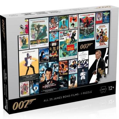 WINNING MOVES Puzzle 1000 pi&egrave;ces  James Bond Affiches de Films 