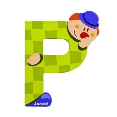  Janod Clown Letter P Multicolore 3-6 Years